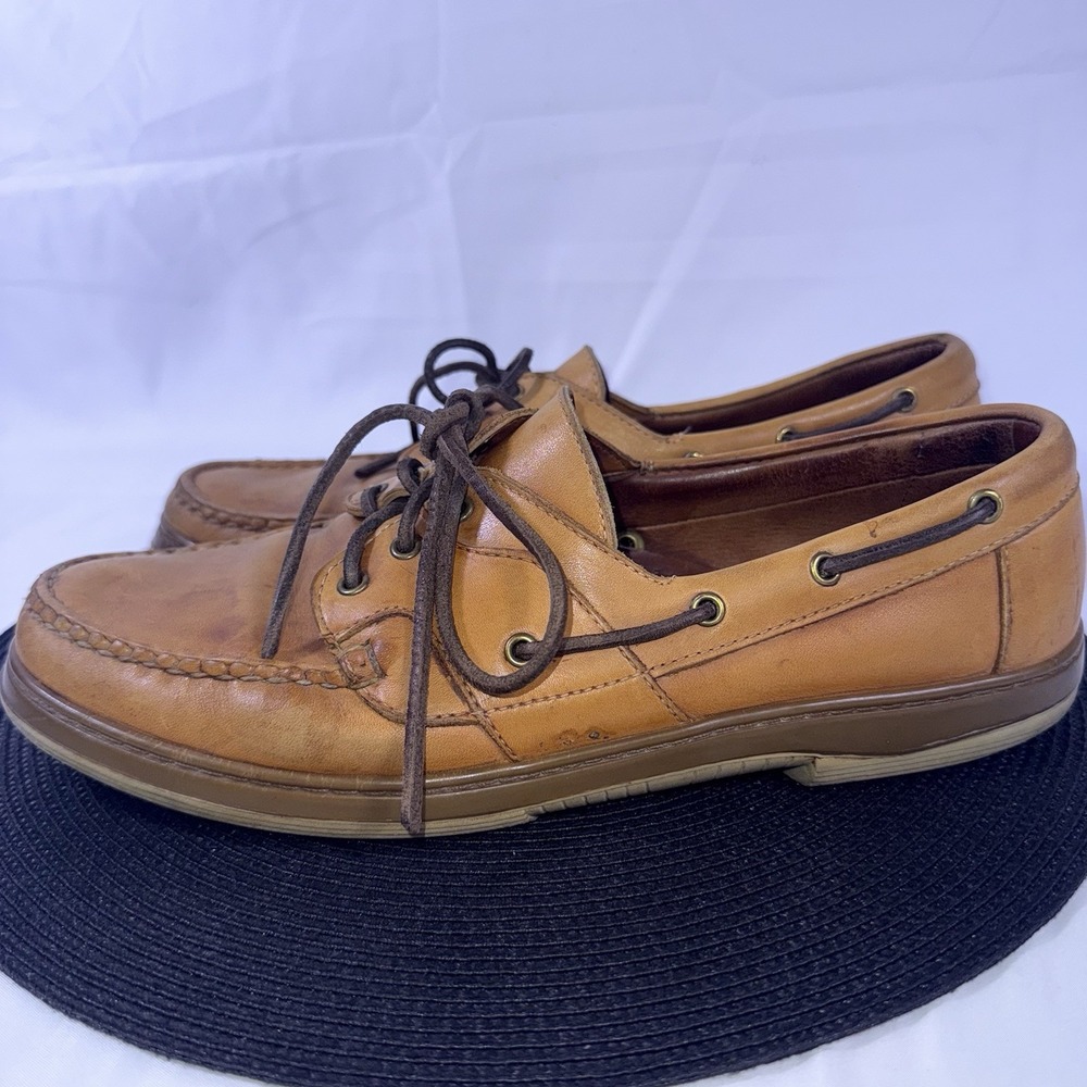 Allen Edmonds Eastport Boat Casual Shoes Brown Leather Loafers 43502 Men's 11